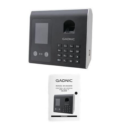 Control De Acceso Gadnic Biométrico Face ID 1500 Huellas 500 Rostros