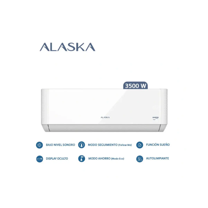 Aire Acondicionado Alaska Inverter 3500W Frío Calor ASI35WCLW - Vista 4