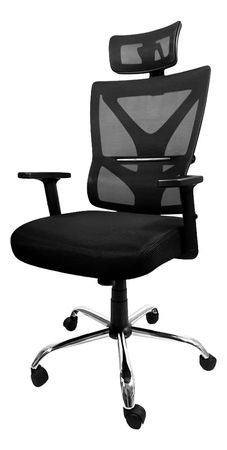 Silla Escritorio Oficina Ejecutivo Tela Mesh ergonómico con cabezal premium