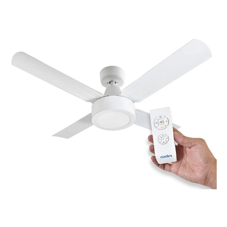 Ventilador de Techo Codini con Luz - Blanco