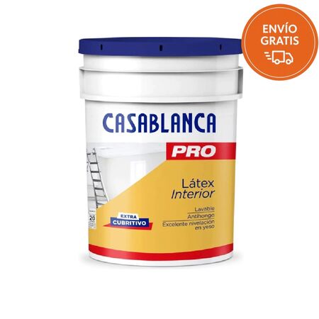 Pintura Látex Casablanca Pro Interior Blanco Mate 10L