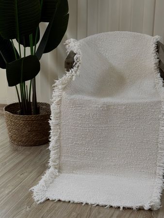 Alfombra pasillo Blanca 140cm