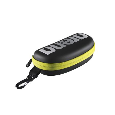 Estuche Natación Arena Para Antiparras Goggle Case Black Fluo Yellow (503)