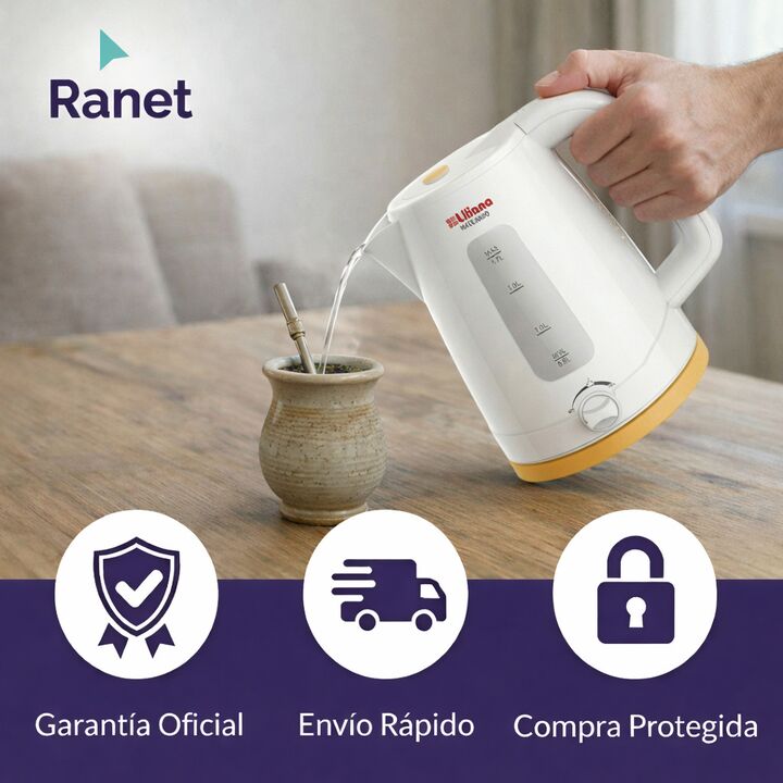 Pava Electrica Liliana Ap175b 1.7 Litros 2000w Corte Mate - Vista 8