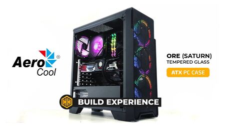 PC GAMER RYZEN 5  5600+VGA RTX 5050 8G+ 16 GB RAM + SSD 480 GB + fuente CERTIFICADA DE 600 W  GABINETE GAMER AEROCOOL ORE SATURN   ( FOTO ) sin teclado y sin mouse
