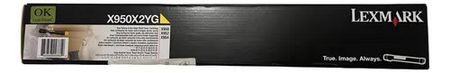 Toner Lexmark Amarillo X950 Rendimiento 22000 Copias