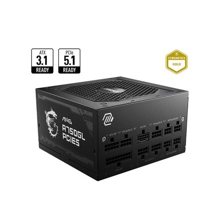 Fuente MSI 750W 80Plus Gold Mag A750GL Pcie5
