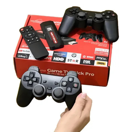 TV Box Stick 8K Smart tv con 2 Joystick +30.000 juegos