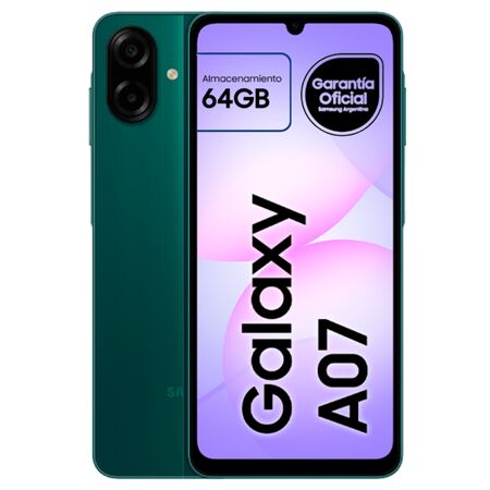 Celular Samsung Galaxy A07 64GB verde SM-A075MZGVARO