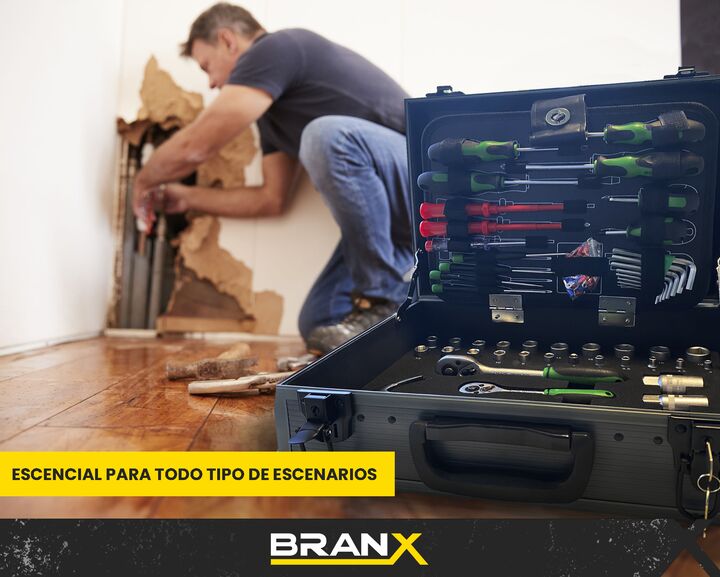 Set Juego Herramientas Maletin Branx 135 Pza C Vanadio Bxmax - Vista 3