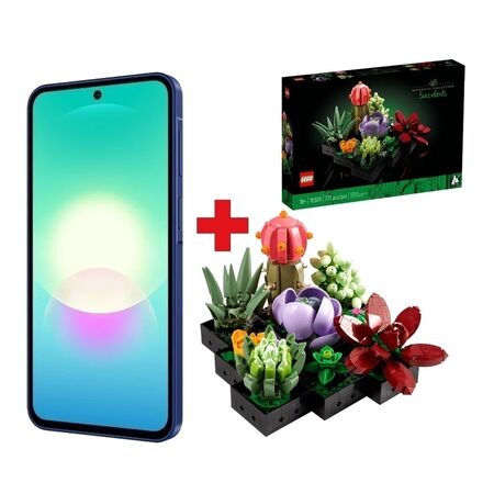 Combo Dia de la Madre Celular Samsung A27 256/8GB Azul + Suculentas Lego 10309