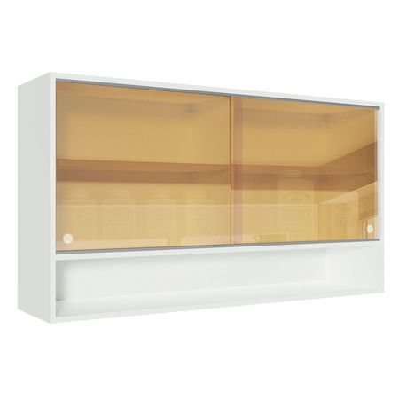 Alacena Madesa Glamy 2 Puertas Corredizas De Vidrio 120 Cm