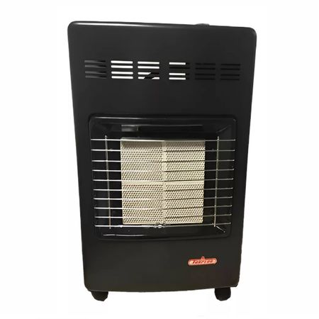 ESTUFA TORPEDO 950 1900/3800 KCAL/H GARRAFERA PORTATIL CON RUEDAS NEGRA