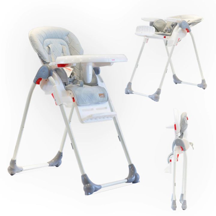 Silla De Comer Bebesit Alta Plegable 6600 Gris - Vista 1