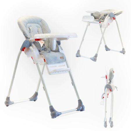 Silla De Comer Bebesit Alta Plegable 6600 Gris
