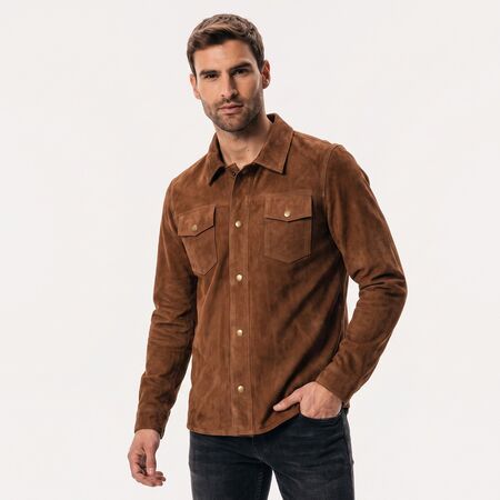 CAMISA HOMER MARRON