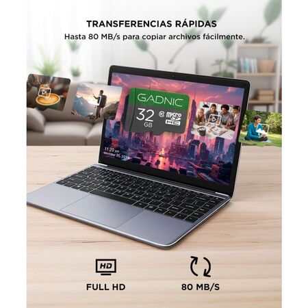 Memoria Micro SDHC GADNIC 32gb Clase 10