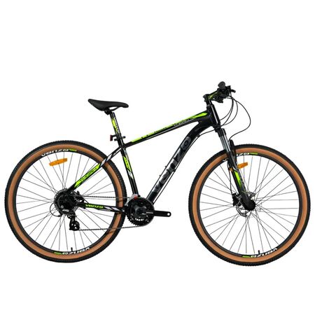 Bicicleta MTB Venzo Thorn Shadow R29 24V Negro/Verde Disco Hidr. Talle M