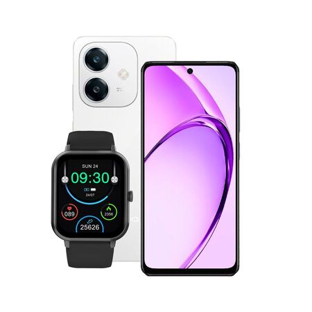 Combo Oppo A60 8+256GB White + Smartwatch Dekkin 1.83" IP67