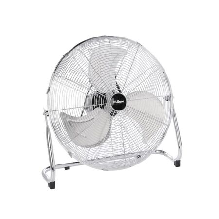 Ventilador De Piso Liliana Vtfm Turbo Cromo Con  Palas Color  Plateado De  Metal   De Diametro v