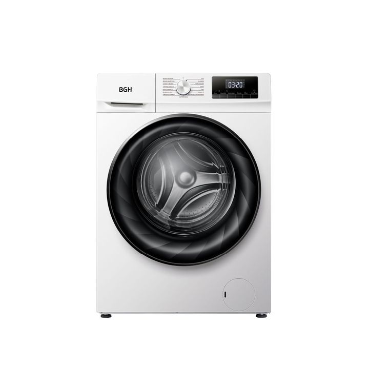 Lavasecarropas BGH BWDN10W25AR Inverter 10kg/6kg 1400RPM Blanco - Vista 1