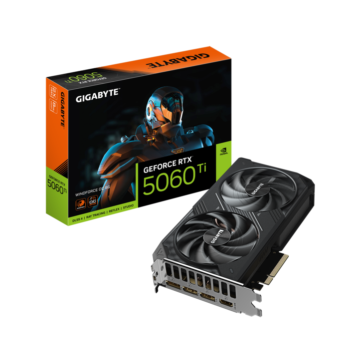Placa de Video 8Gb Rtx 5060 Ti Gigabyte Windforce Oc - Vista 1