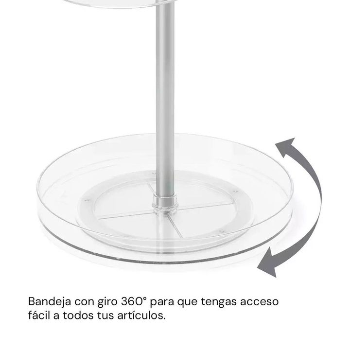 Organizador de Maquillaje Umbra Pirouette Giratorio - Vista 2
