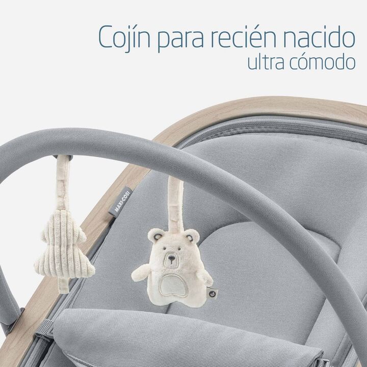 SILLA MECEDORA KORI 2 EN 1 BEYOND GREY ECO MAXI COSI - Vista 9