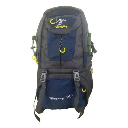 Mochila Para Camping Trekking Outdoor Tm Azul De 50lts Azul Liso