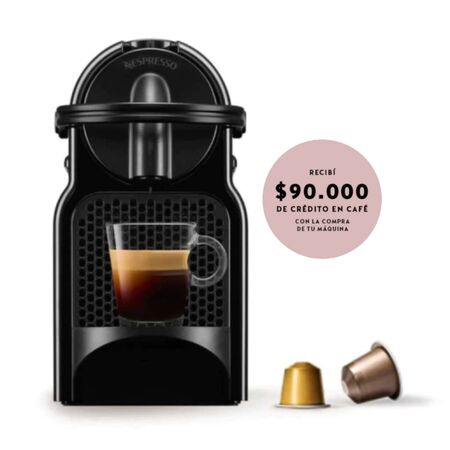 Cafetera Nespresso Inissia Black Curva D40-AR-BK-NE