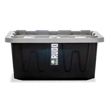 Caja Plástica Organizadora 87 L Tapa Gris Colombraro Rudo