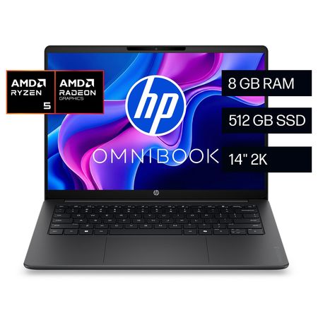 Notebook Hp Omnibook 3 Ryzen 5 40 8gb Ram 512gb Windows 11 Gris Oscuro