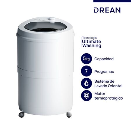 Lavarropa Semiatomatico Drean Lrdr57Sb0 Carga Superior Redondo 5Kg