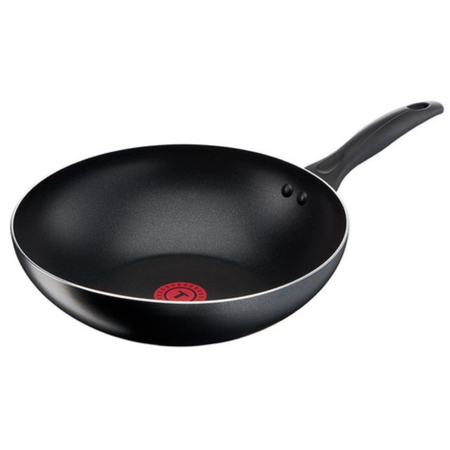 Wok Sarten Antiadherente Teflon Tefal Easy Cook 28 Cm Negro