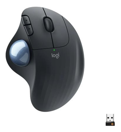 Mouse Trackball Inalambrico Logitech Ergo M575s Negro