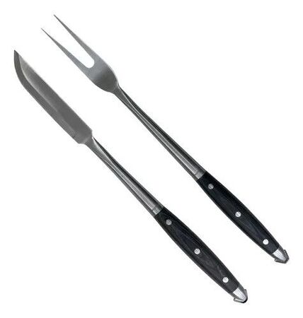 SET PARA PARRILLA LINEA BBQ 2 PIEZAS, TENEDOR Y CUCHILLO