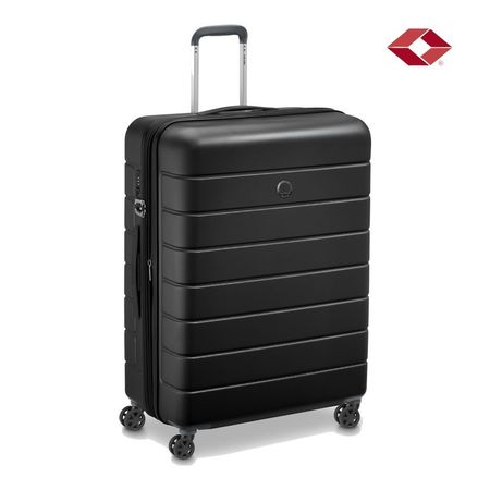 VALIJA GRANDE DELSEY LAGOS RIGIDA 4 RUEDAS 360 NEGRO TSA