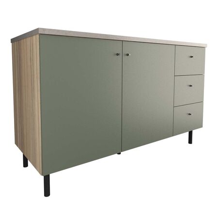 BAJOMESADA MODERNO DE 140 CM VERDE SAFARI JOUMELA