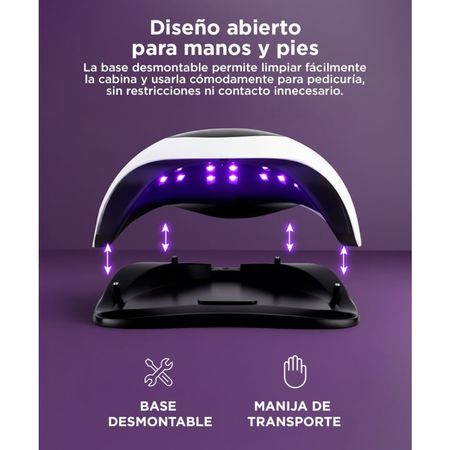 Cabina Para Uñas Gadnic BQ6 Pro UV Led 108w Uso Profesional