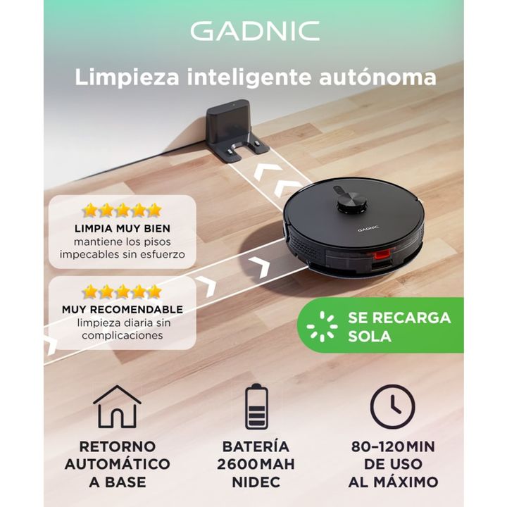 Aspiradora Robot Gadnic 250ml - Vista 2