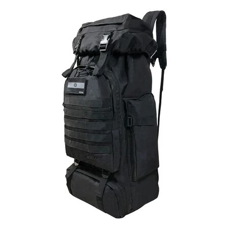 Mochila Kossok Makalu Tactica Ideal P/ Viajes Reforzada 90l Negro