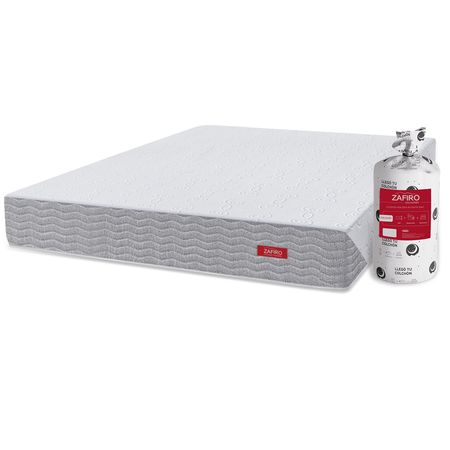 Colchon Zafiro Express Light 140x190cm De Espuma Enrollado