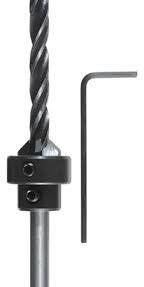 Broca Espiral Einhell para Madera con Avellanador 6mm