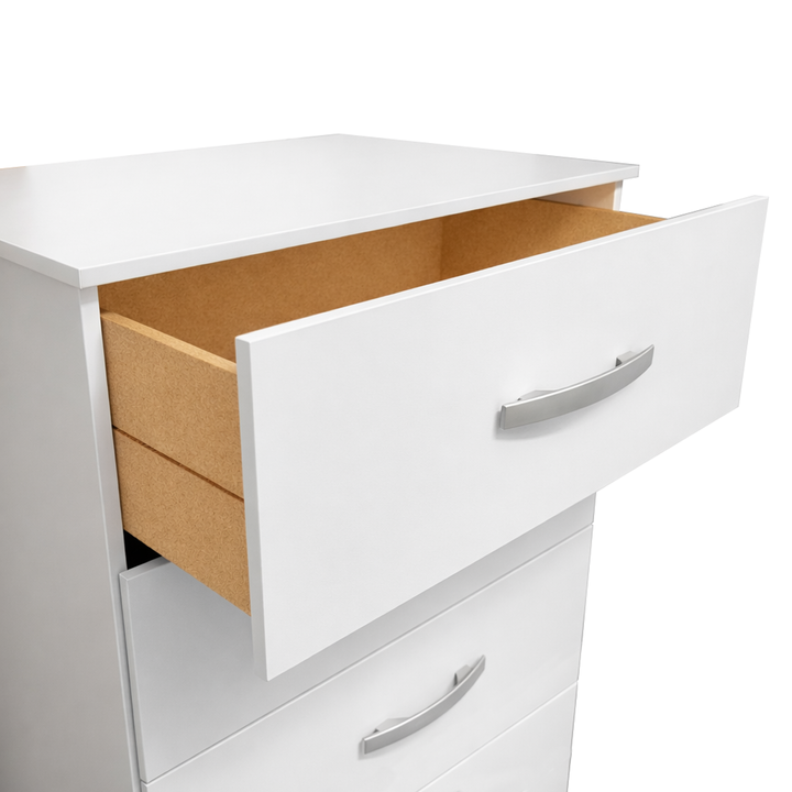 Comoda Cajonera 5 Cajones Blanco Mate Maximo Family - Vista 5