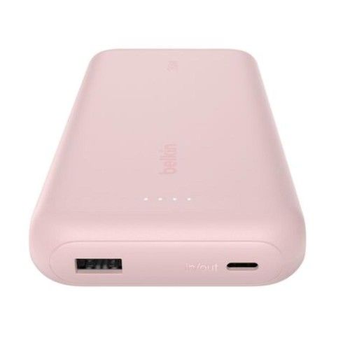 Power Bank Belkin with 30WPD + Integrated USB-C Cable 20K Rosa - Vista 5