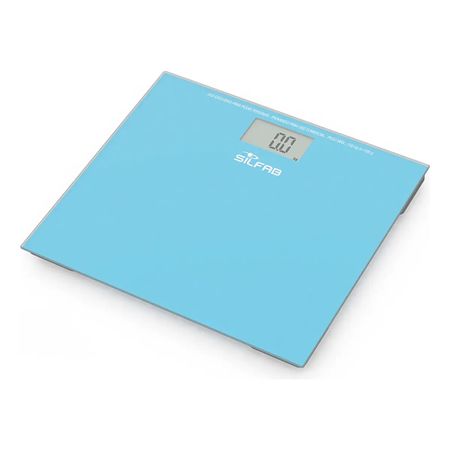 Balanza Digital Silfab Be212 Base Vidrio Templado 150kg Turquesa