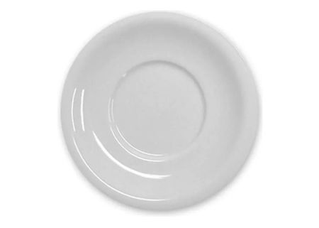 Set X 12 Plato Café 11cm Porcelana Germer Iguazu Blanco Iguazú