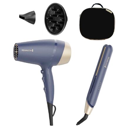 Combo Remington Sapphire Luxe Planchita  Secador Dsgp