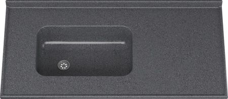 Tapa Mesada Ms Marmol Sintetico Mm612 1.20x0.60m Gris Oscuro