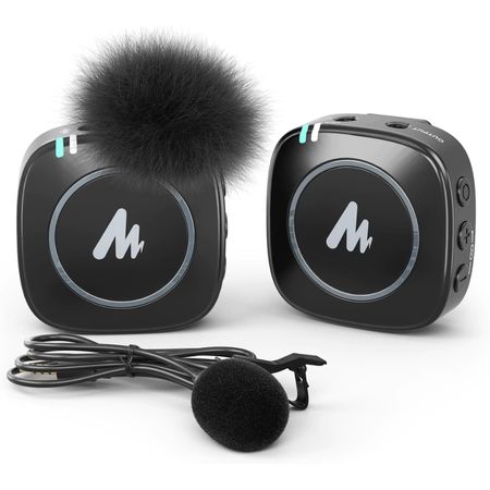 Maono WM820 A1. Micrófono lavalier inalámbrico 2.4 GHz. Audio claro para contenido y entrevistas